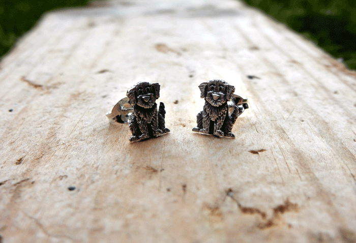 Daisy Dog Stud Earrings by Katie Stone