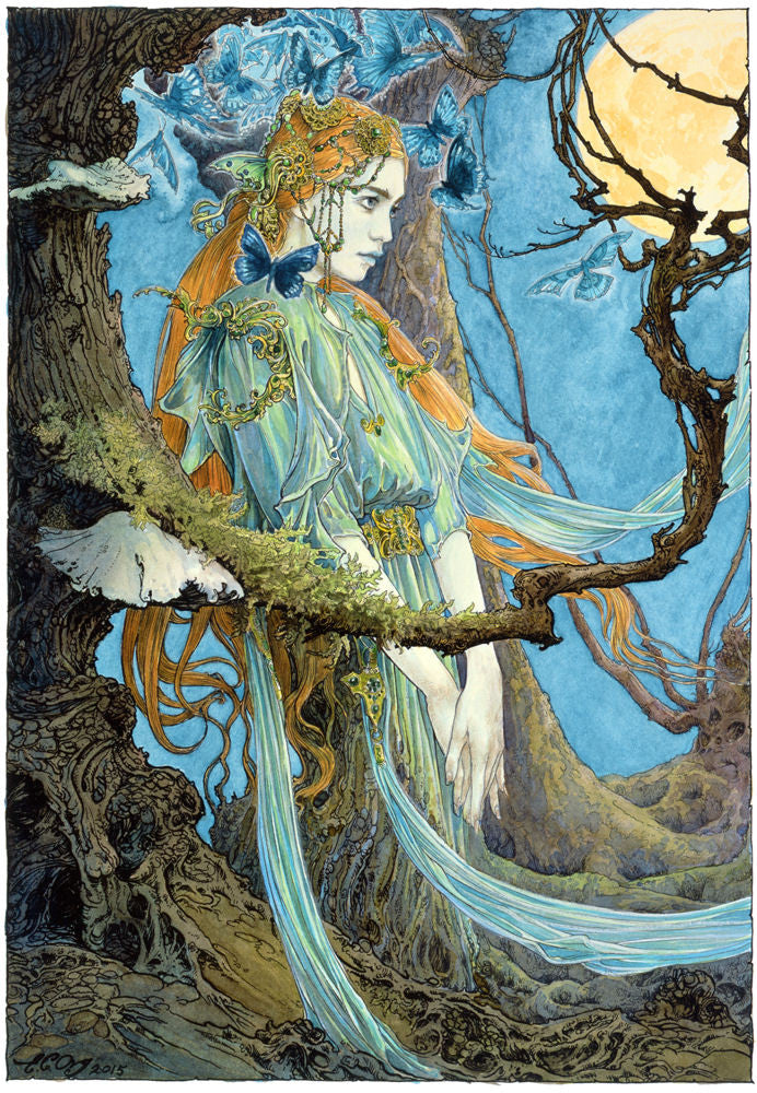 The Forest Dryad - signed limited edition print by Ed Org