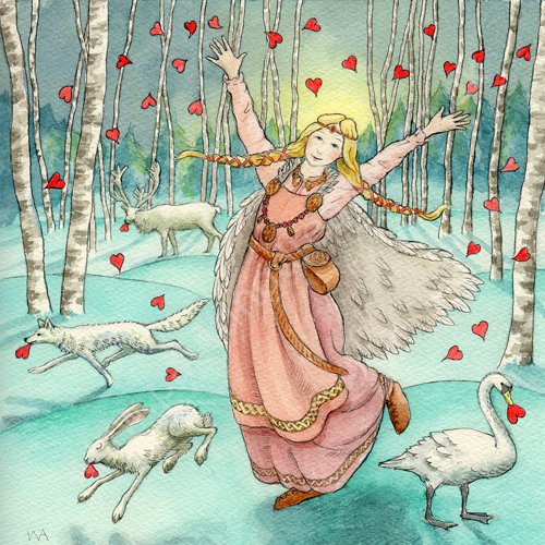 Freya Spreading the Love by Wendy Andrew