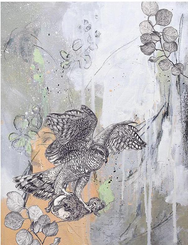 Giclee Print of a Goshawk by Sky Siouki