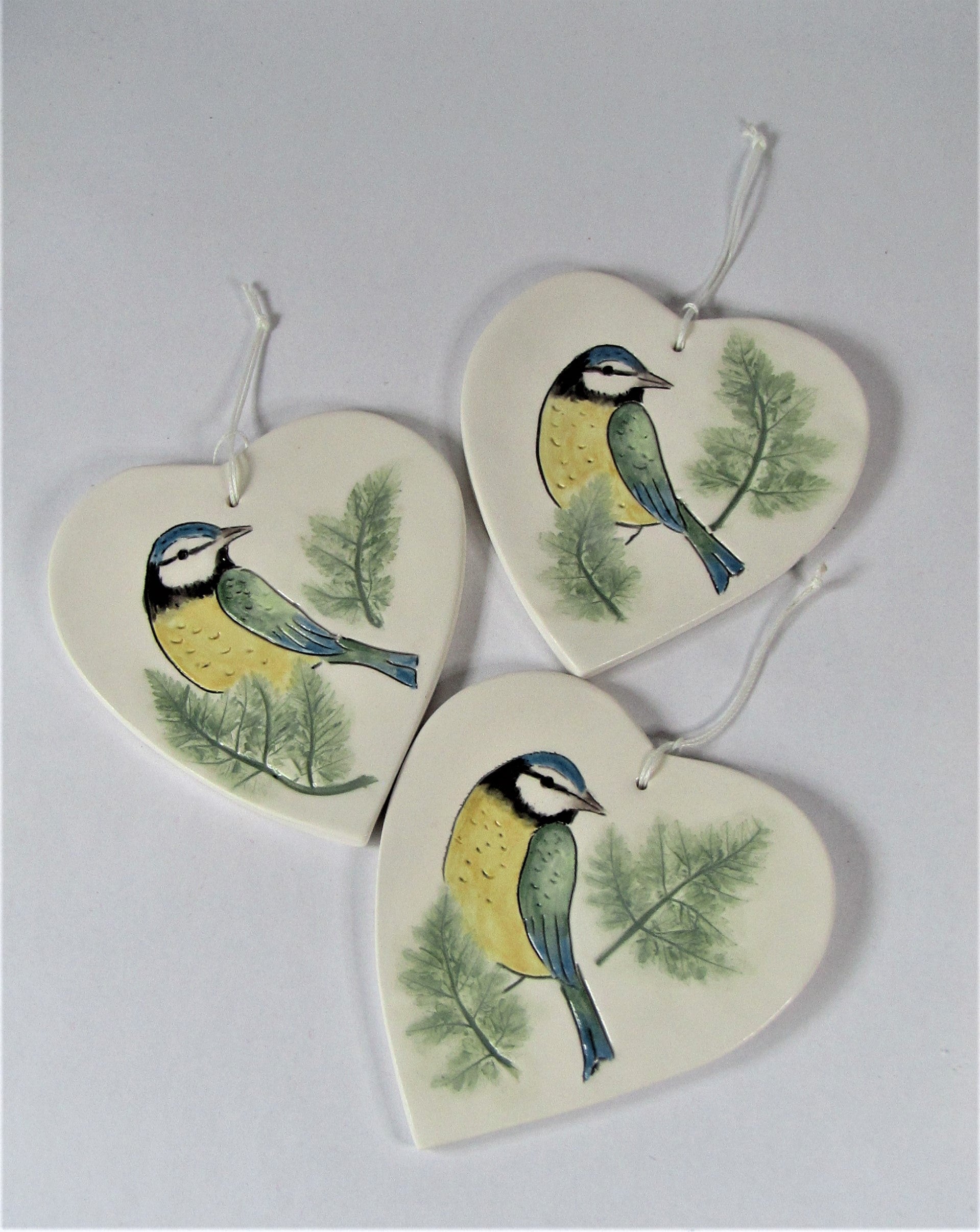 Hanging Blue Tit Decoration – Obsidian Art