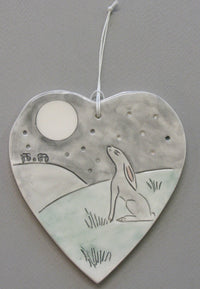 Hanging Hare and Moon Decoration