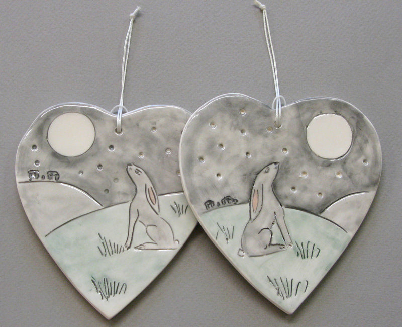 Hanging Hare and Moon Decoration