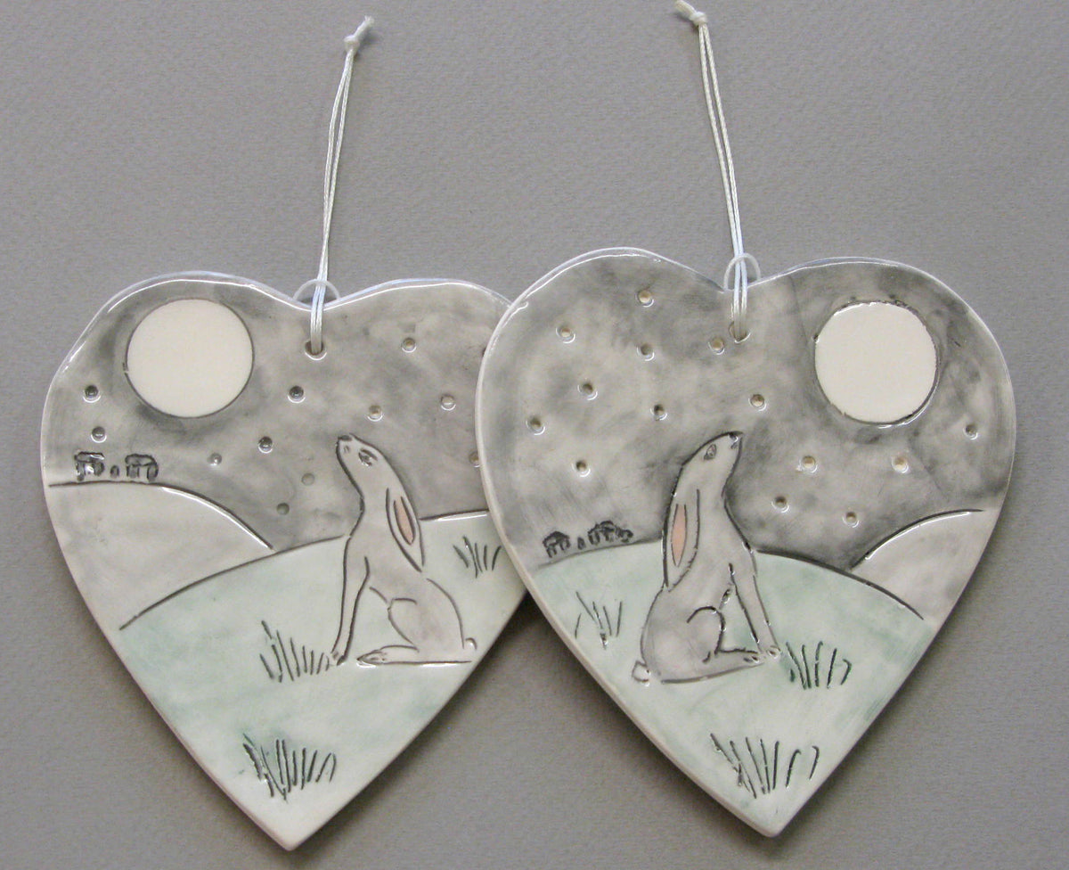 Hanging Hare and Moon Decoration