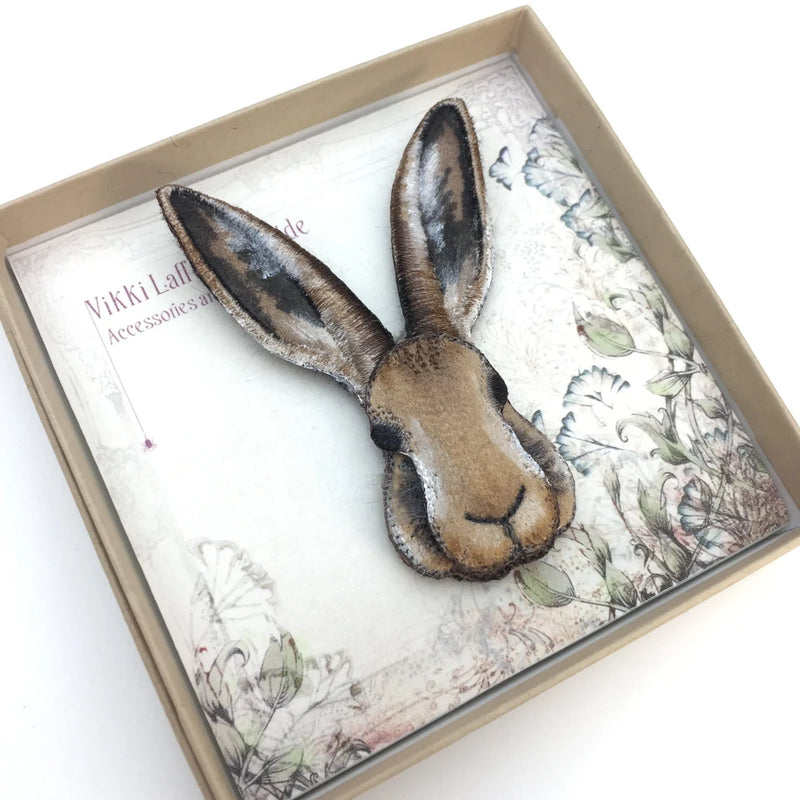 Hare Brooch by Vikki Lafford Garside