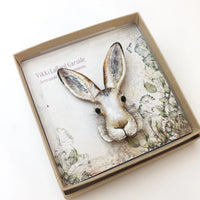 Mountain Hare Brooch by Vikki Lafford Garside