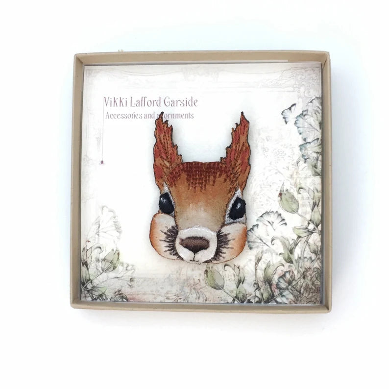 Squirrel Brooch by Vikki Lafford Garside