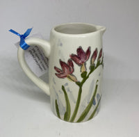 Small Hand - Painted Ceramic Cream Jug by Jenny Bell 