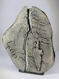 Hand-Carved Fissure Ceramic by Jeremy White