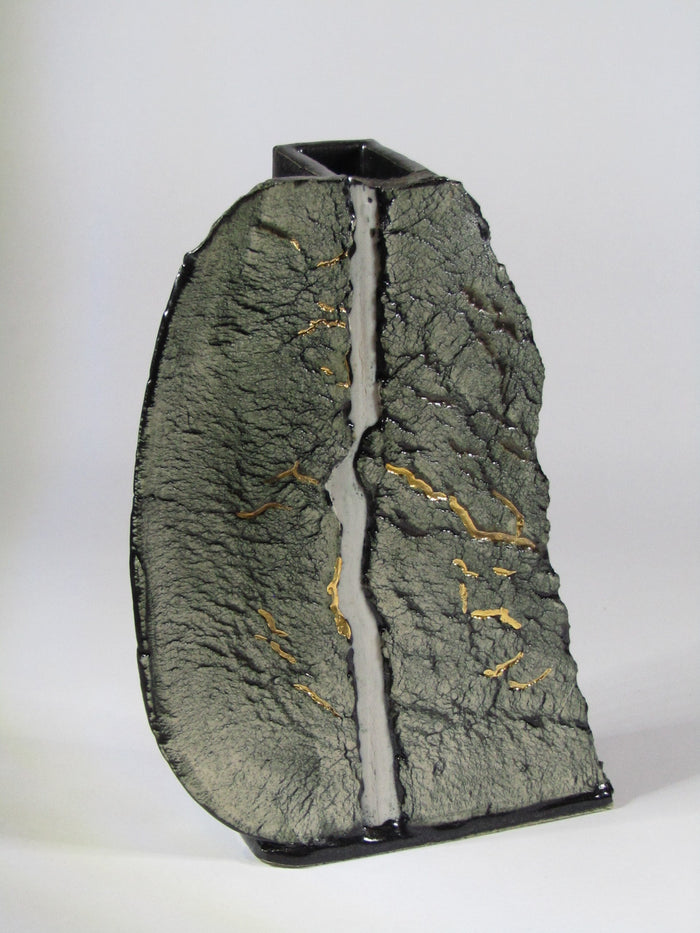 Hand-Carved Fissure Ceramic by Jeremy White