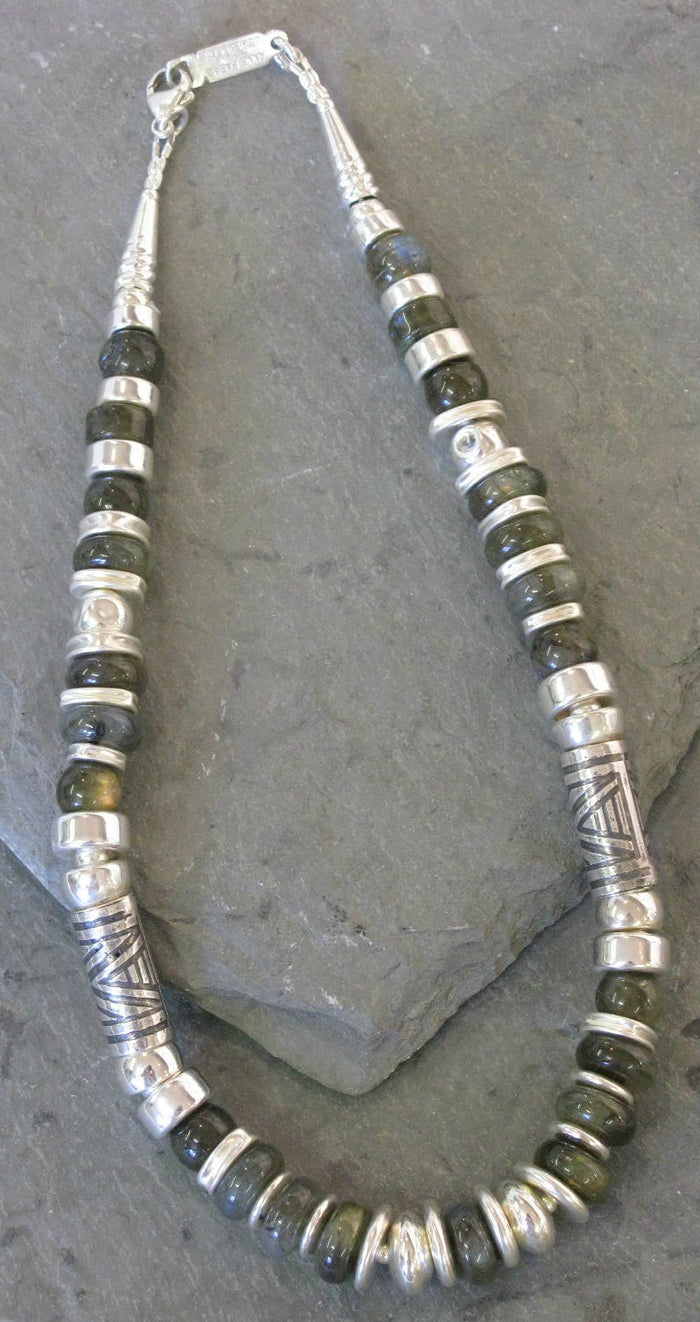 Labradorite & Silver Necklace - Anne Farag
