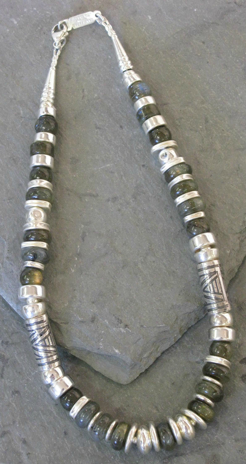 Labradorite & Silver Necklace - Anne Farag