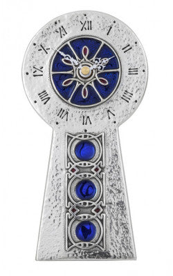 Arts & Crafts Archbald Know Inspired Design Blue Clock