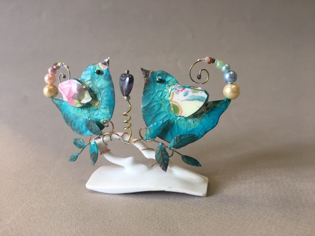 Hand crafted assemblage by Linda Lovatt