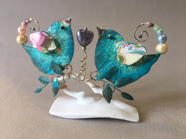 Hand crafted assemblage by Linda Lovatt