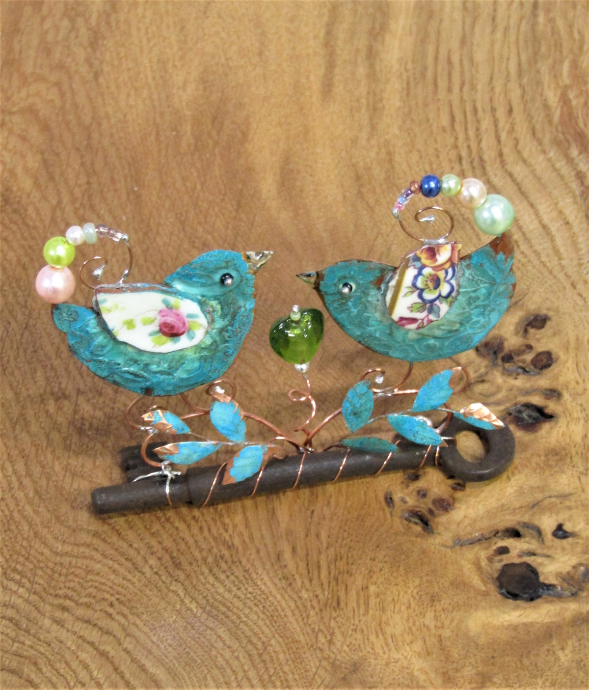 Lovebirds Assemblage by Linda Lovatt