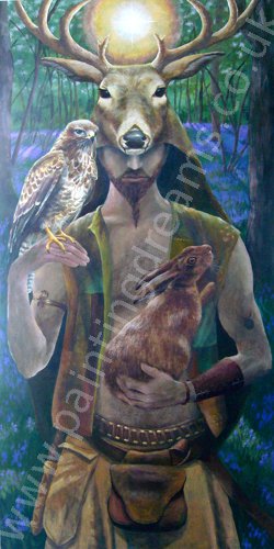 Lord of the Wildwood Wall/Door Hanging by Wendy Andrew