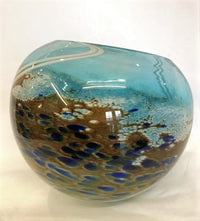 Large Glass Bowl, hand-blown glass by Martin Andrews