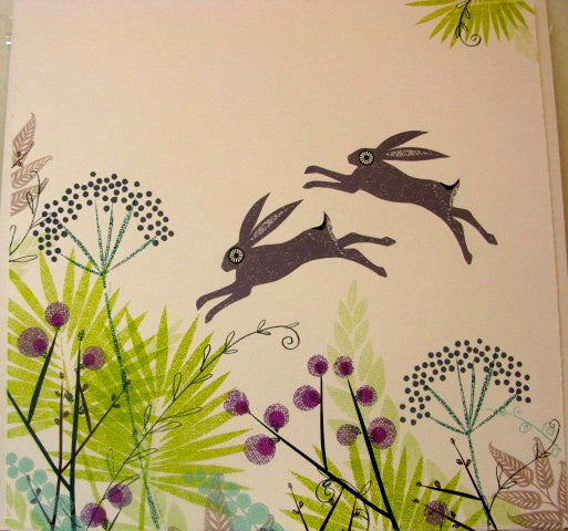 March Hares in Mid June by Jane Ormes