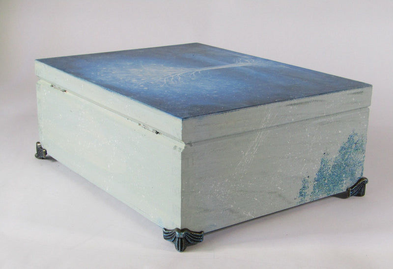 Wooden Box by Monika Maksym featuring Artwork by Mark Duffin
