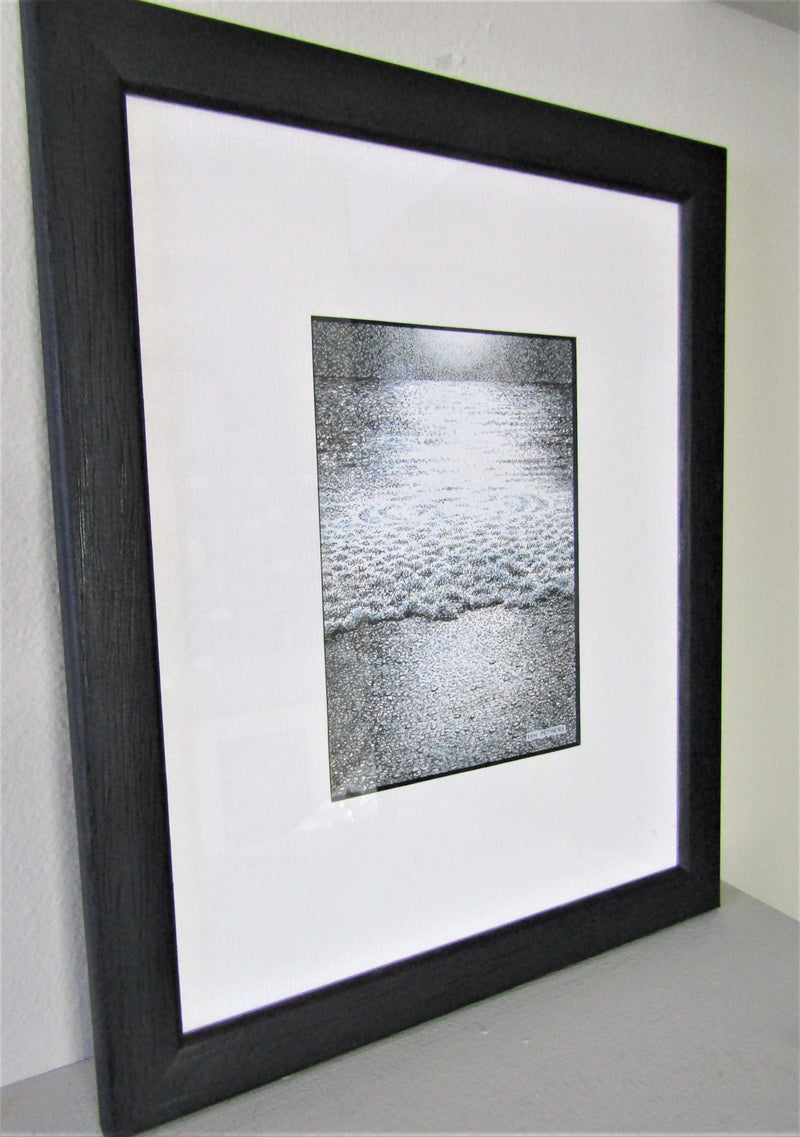 Original ink and watercolour drawing by Ian Pethers