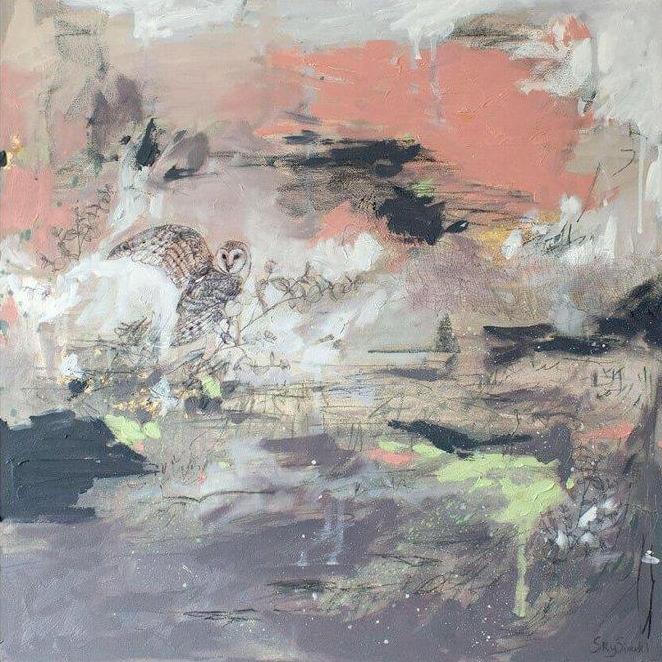 Moorland – Limited Edition Giclee Print of a Barn Owl by Sky Siouki