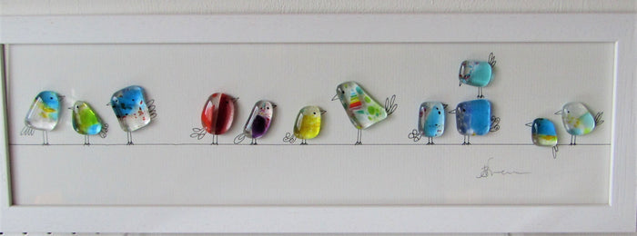 Fused Glass with Illustration by Niko Brown