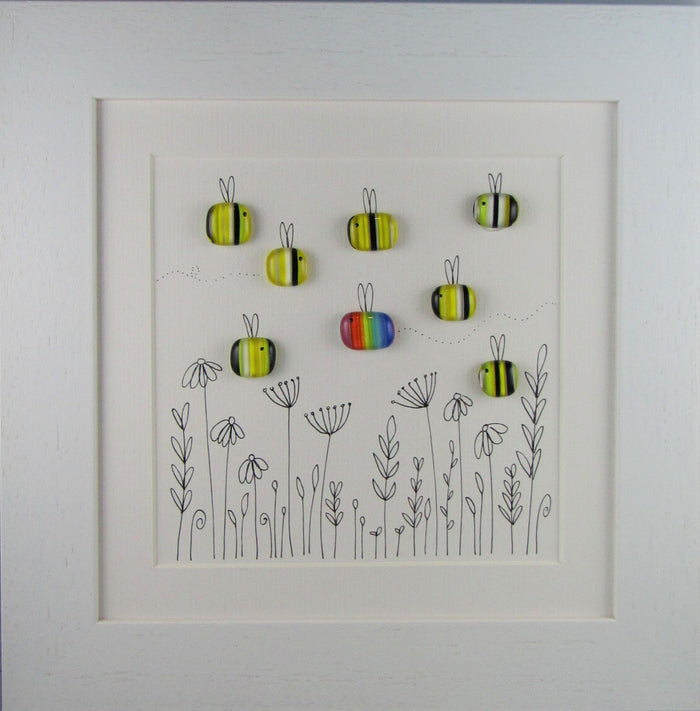 Fused Glass with Illustration by Niko Brown