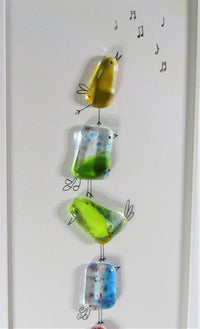 Fused Glass with Illustration by Niko Brown