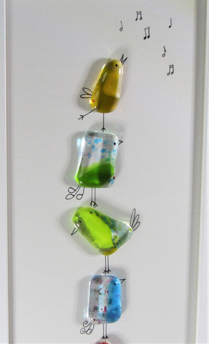 Fused Glass with Illustration by Niko Brown