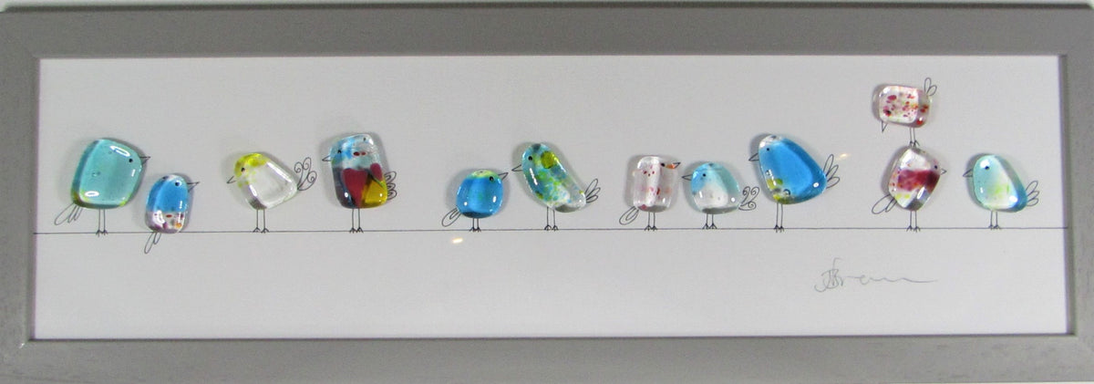 Fused Glass with Illustration by Niko Brown
