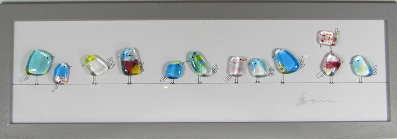 Fused Glass with Illustration by Niko Brown