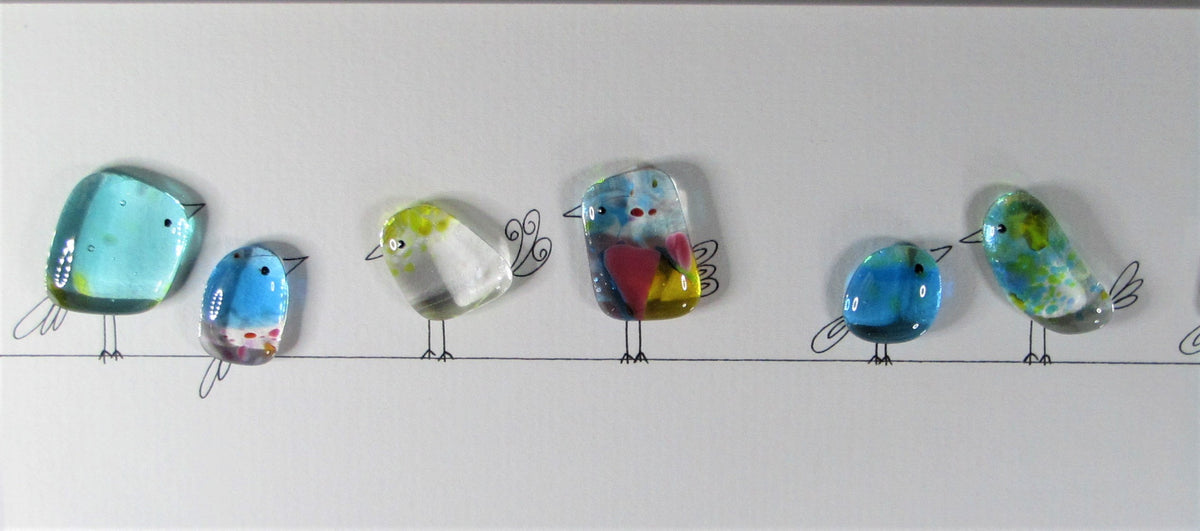 Fused Glass with Illustration by Niko Brown