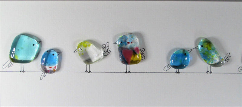Fused Glass with Illustration by Niko Brown