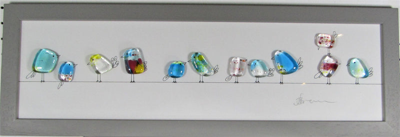 Fused Glass with Illustration by Niko Brown