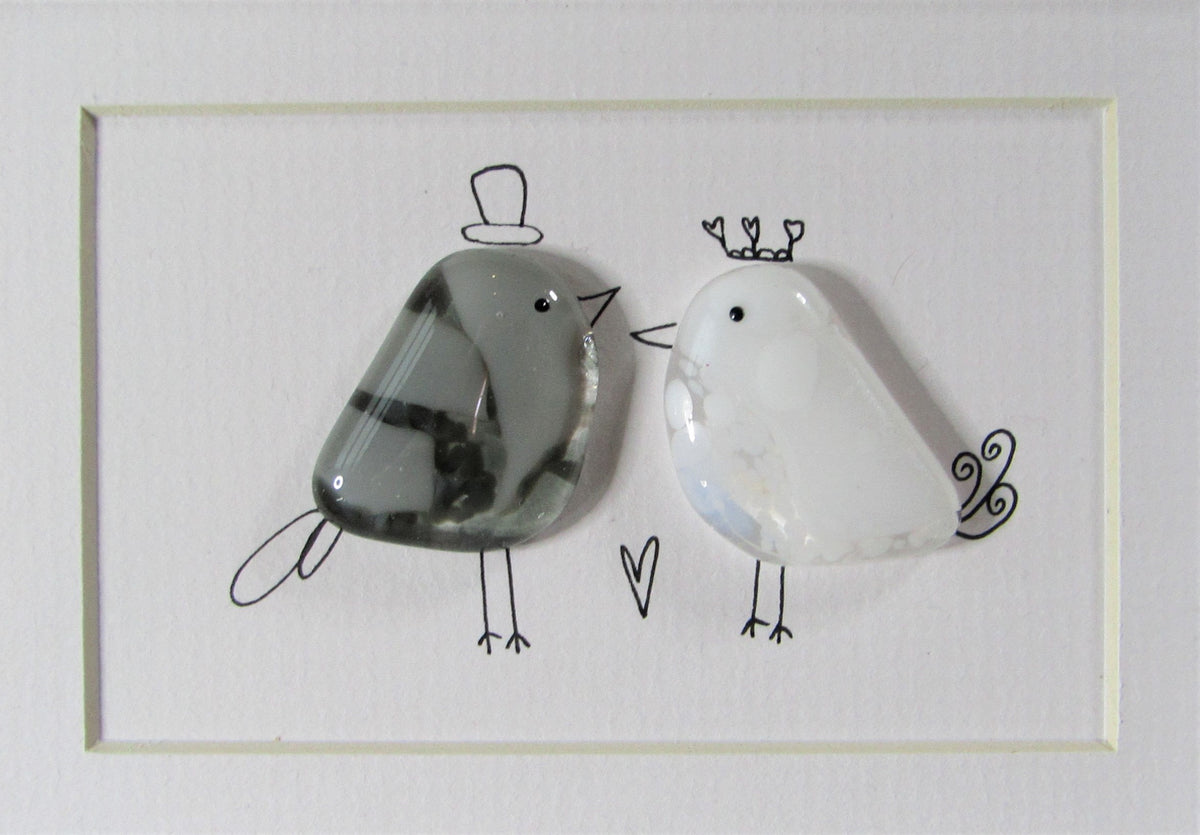 Fused Glass with Illustration by Niko Brown