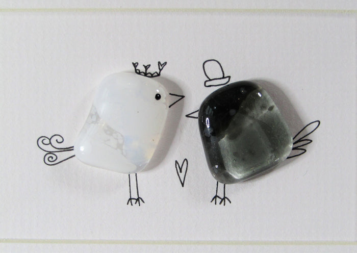 Fused Glass with Illustration by Niko Brown