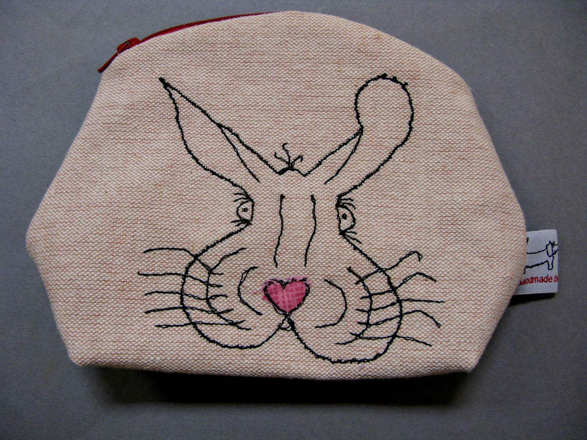 Makeup Bag - Hare Design - Pink