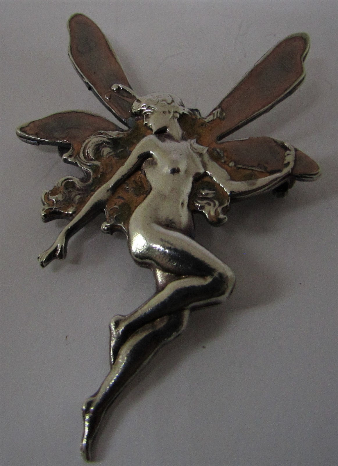 Pink Winged Fairy Brooch by Jess Lelong