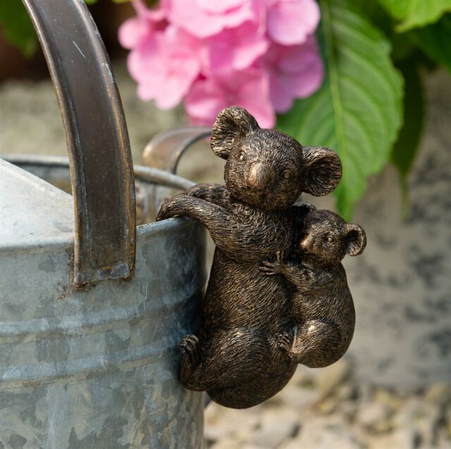 Koala and cub plant pot hanger pot buddy