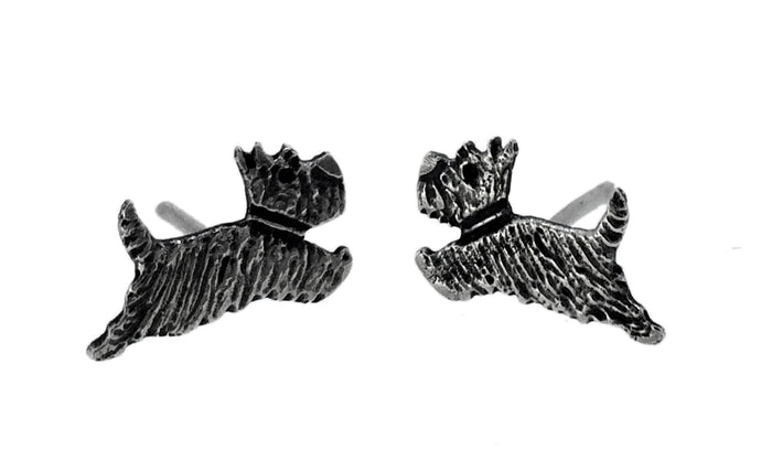 Scotty Dog Stud Earrings by Katie Stone