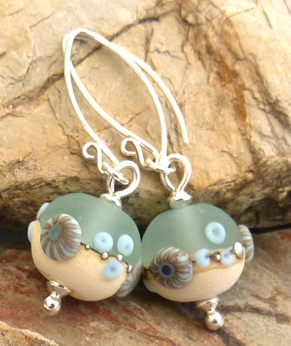 Sea Spray Round Earrings by Julie Fountain