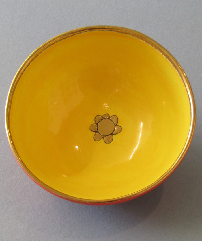 Yellow, Orange and Gold Bowl by Sophie Smith