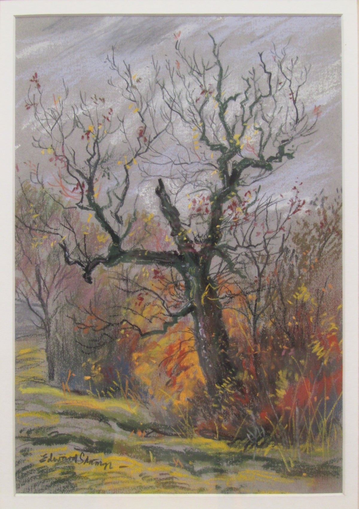 Framed Pastel by Edward Stamp