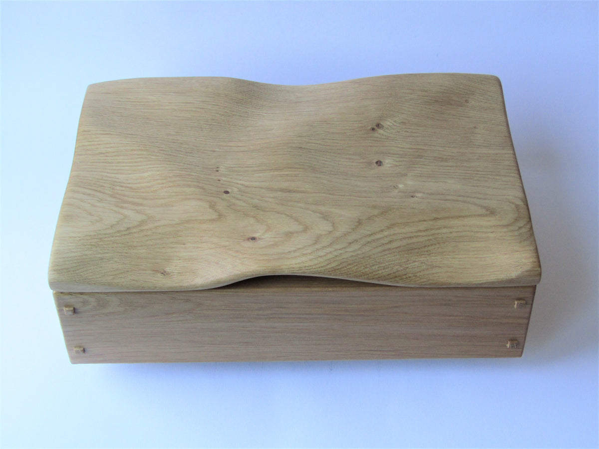 English Oak, wave chest by Martin Stephenson