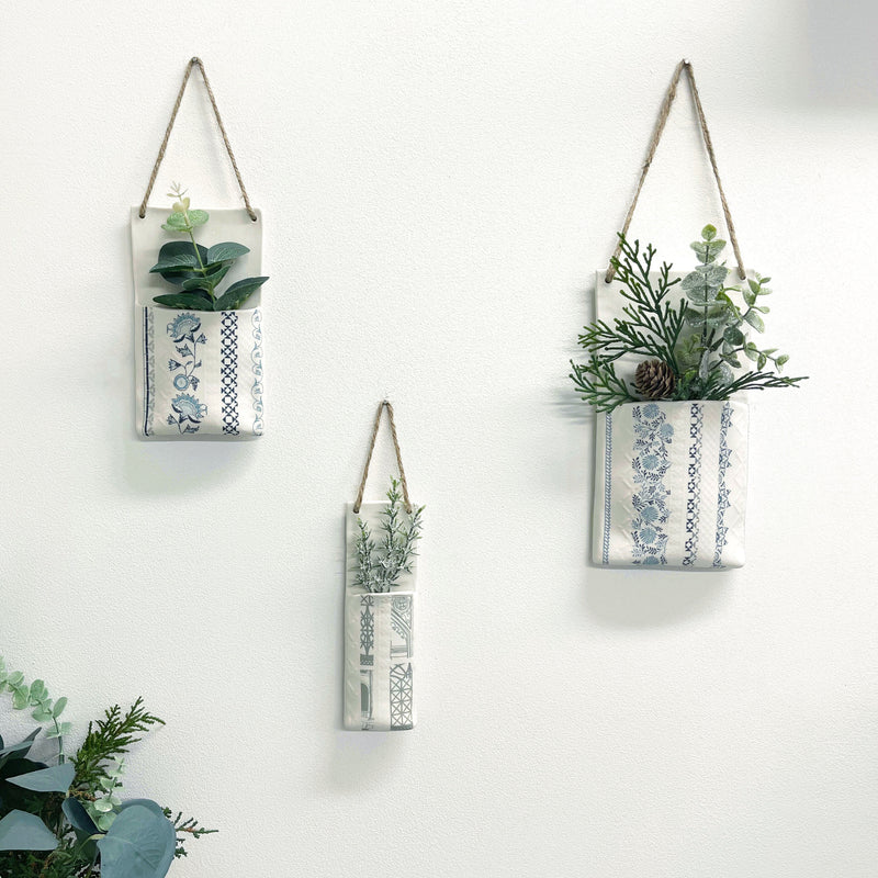 Narrow Architecture Hanging Planter Pocket